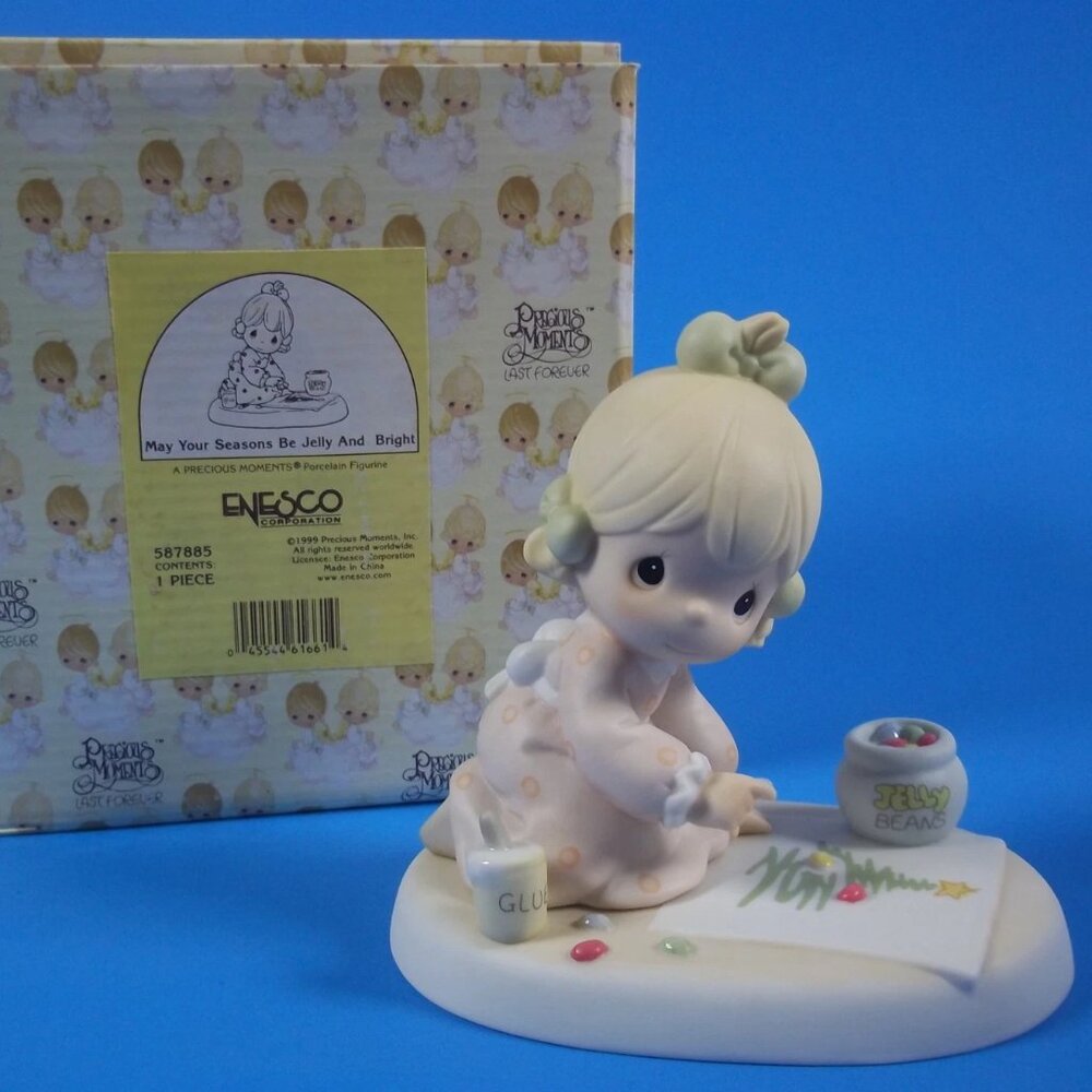Precious Moments “May Your Seasons Be Jelly and Bright” (Item #587885, 1999)